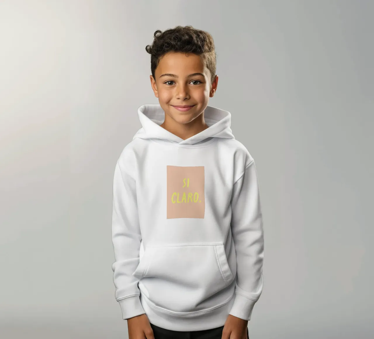 Si claro. felpa bambino con cappuccio da FRICKE DESIGN