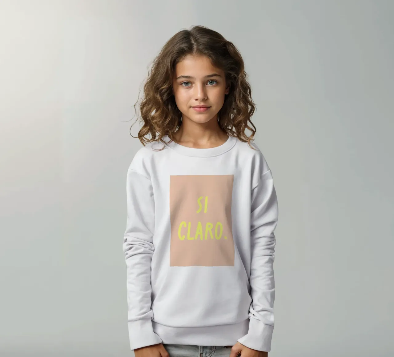 Si claro. felpa bambino da FRICKE DESIGN