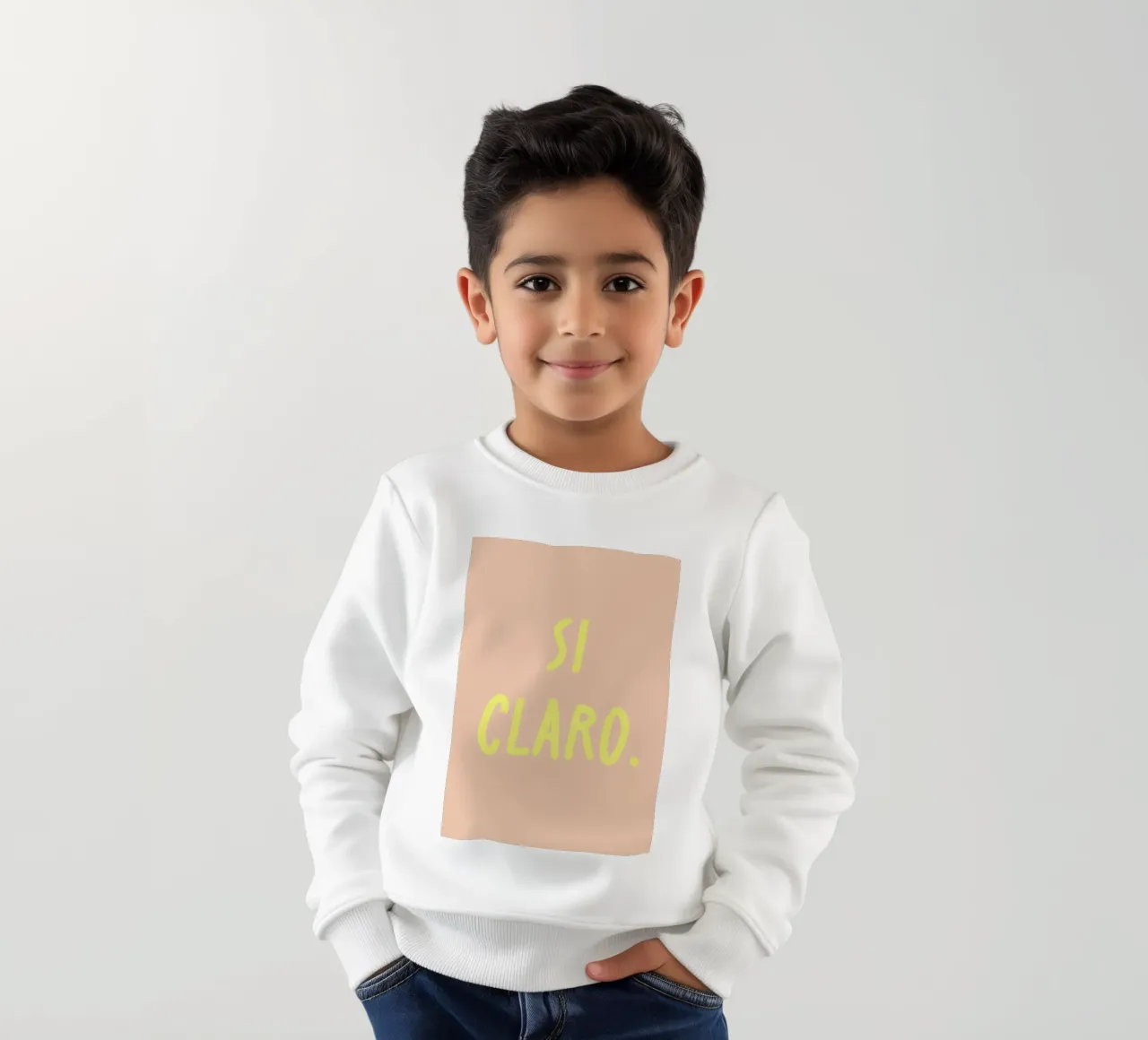 Si claro. felpa bambino da FRICKE DESIGN