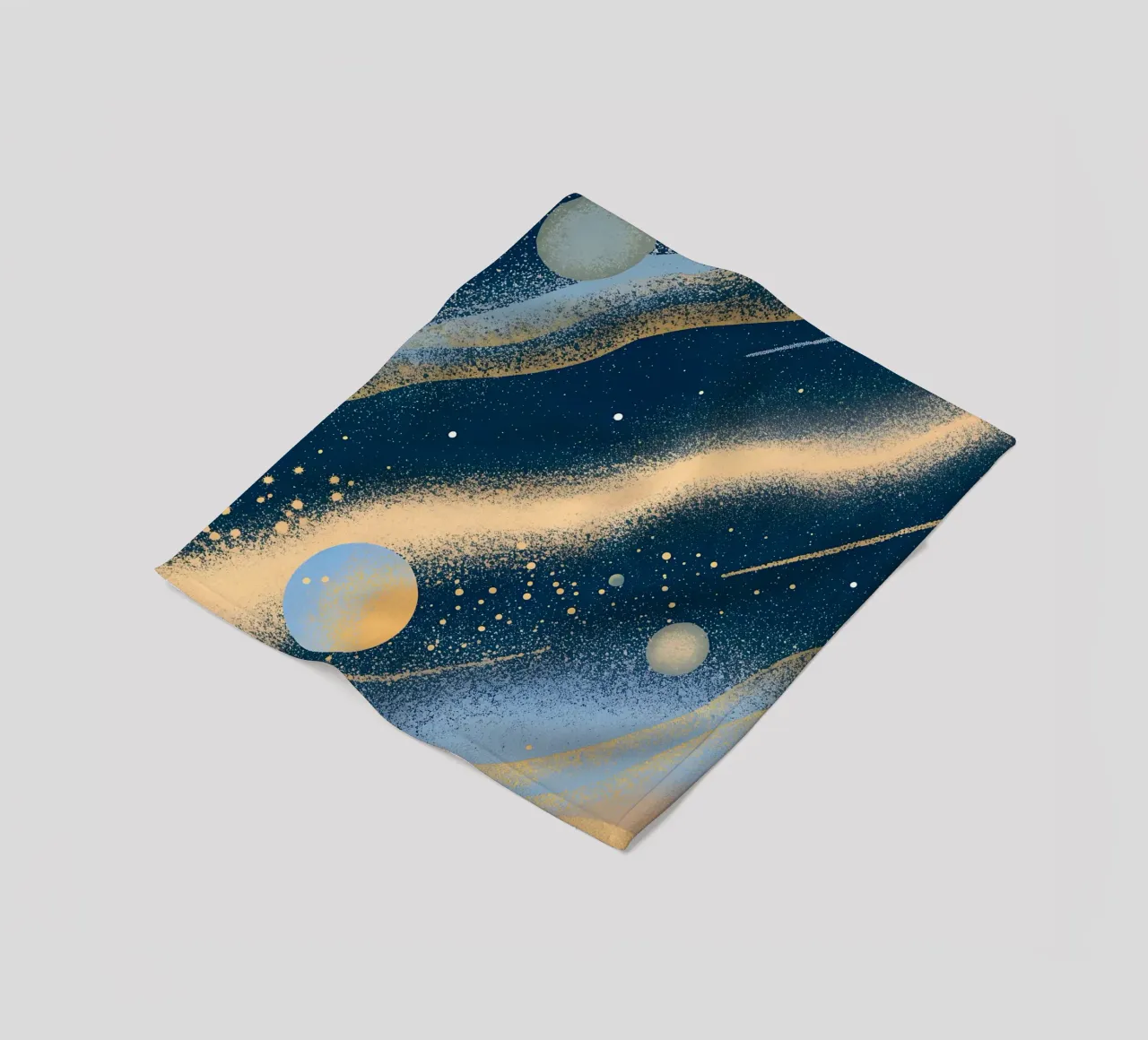 Outer Space Planets Fleecedecke von SOUL SHOP