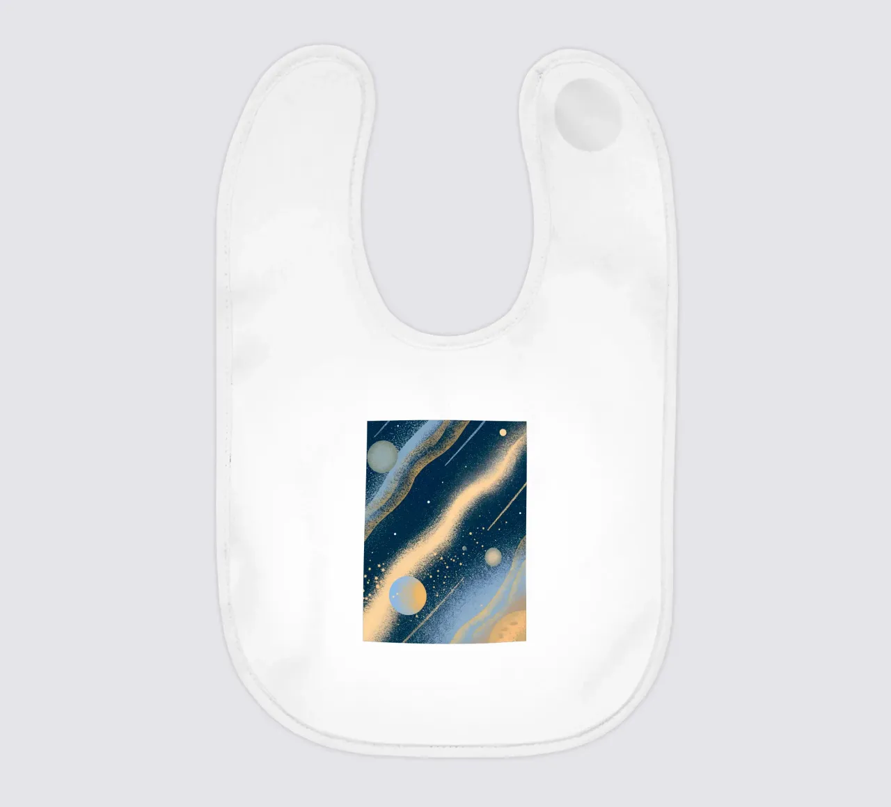 Outer Space Planets baby bib by SOUL SHOP