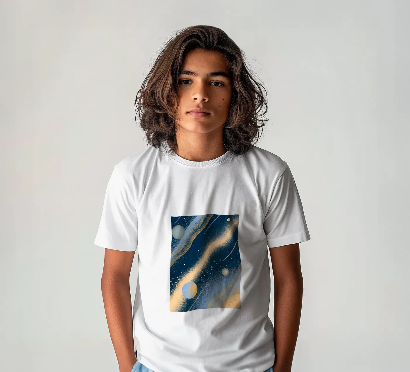 Outer Space Planets kinder t-shirt van SOUL SHOP