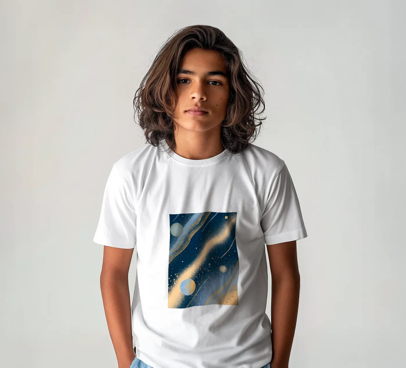 Outer Space Planets kinder t-shirt van SOUL SHOP