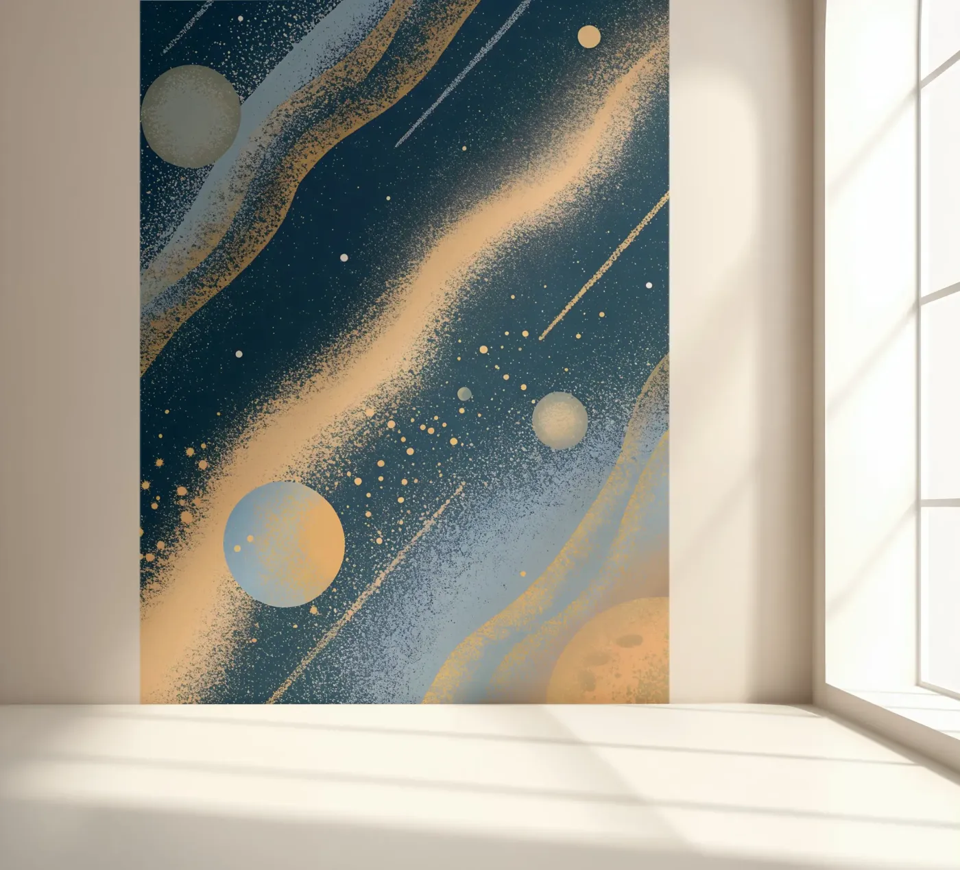 Planeten in de ruimte fotobehang van SOUL SHOP