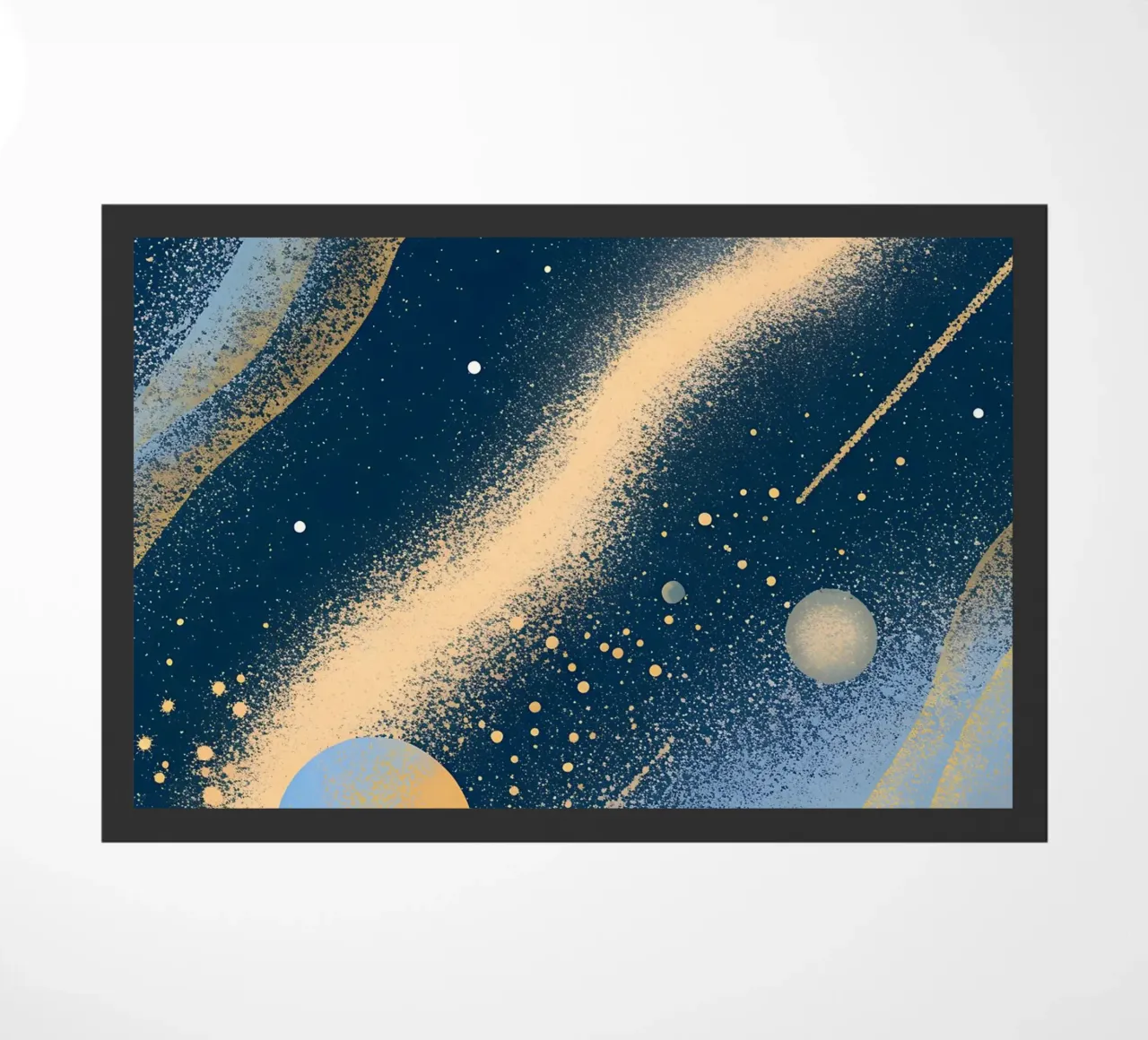 Outer Space Planets doormat by SOUL SHOP