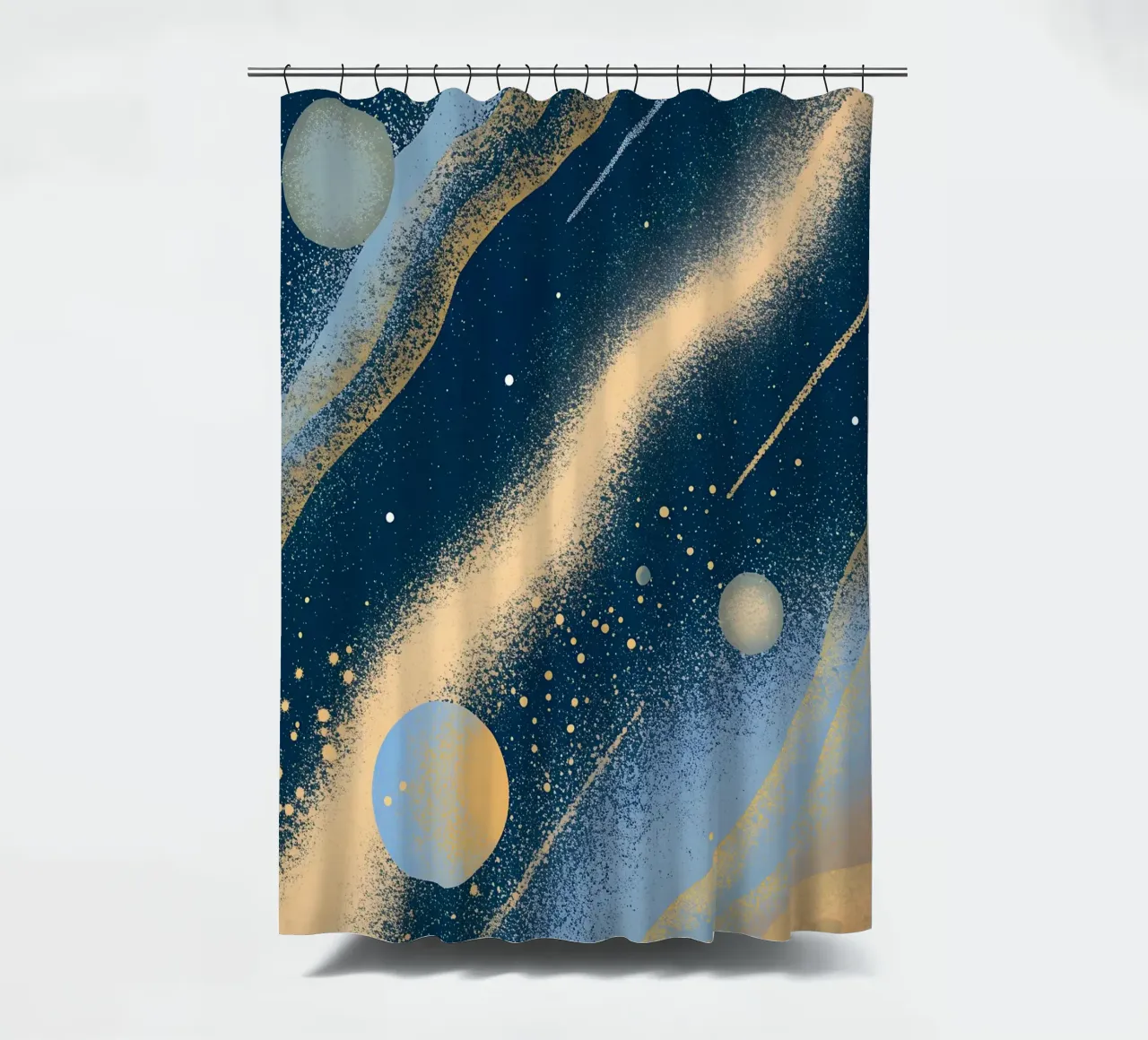 Planeten im Weltraum Duschvorhang von SOUL SHOP