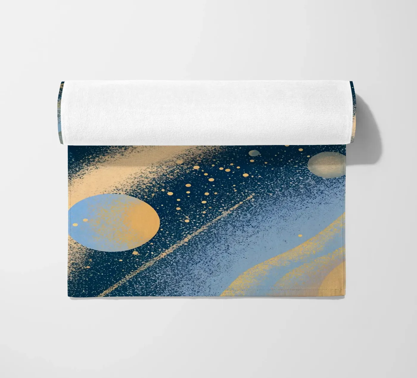 Planeten in de ruimte strandhanddoek van SOUL SHOP