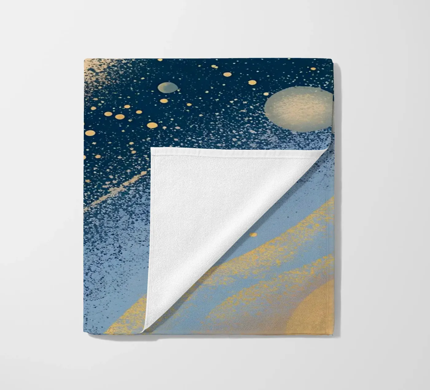 Planeten in de ruimte strandhanddoek van SOUL SHOP