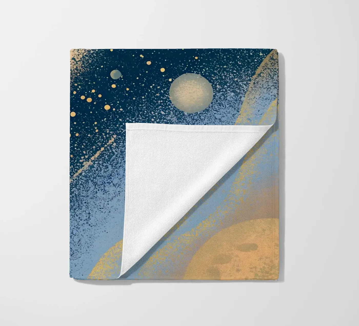 Planeten in de ruimte strandhanddoek van SOUL SHOP