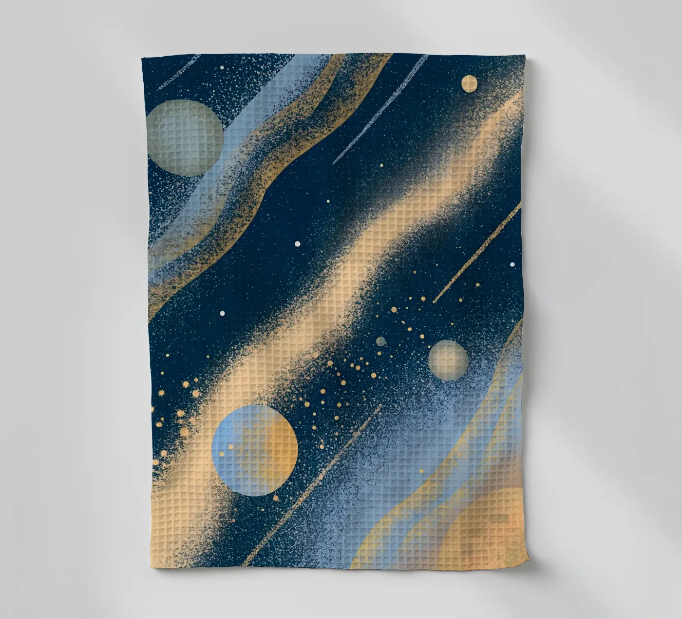 Outer Space Planets tea towel by SOUL SHOP