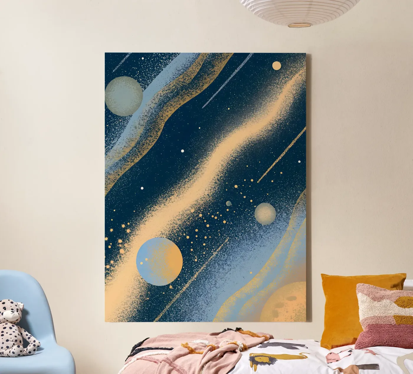 Planeten in de ruimte canvas van SOUL SHOP
