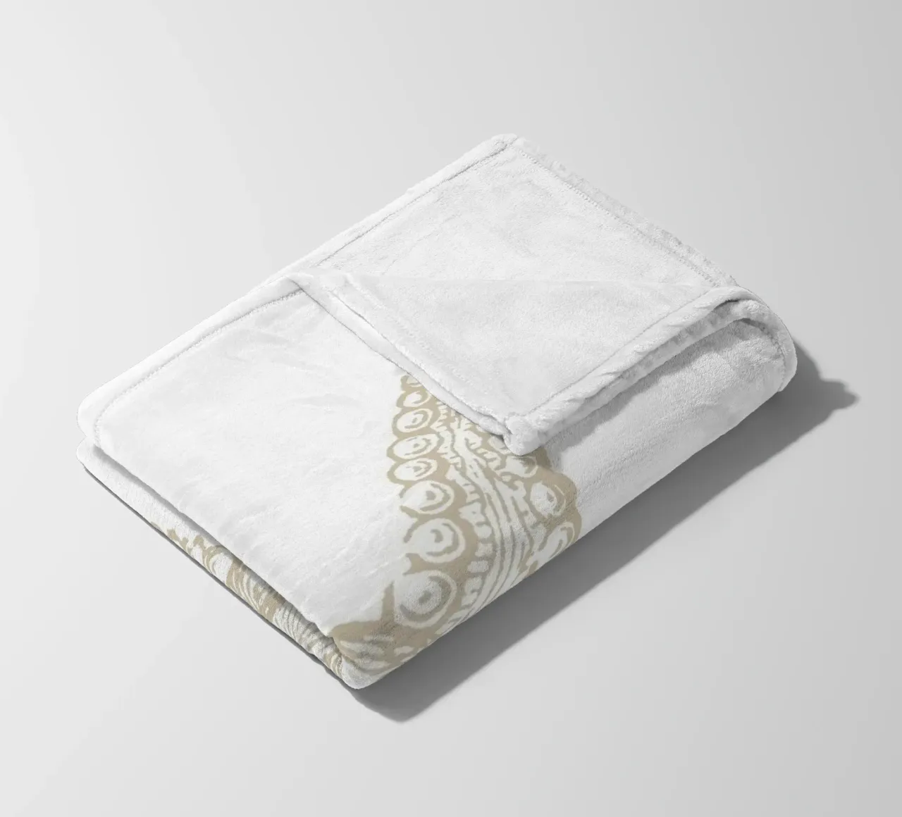 Vintage Starfish Line Art - Neutro bianco oceano coperta in pile da ClubArt