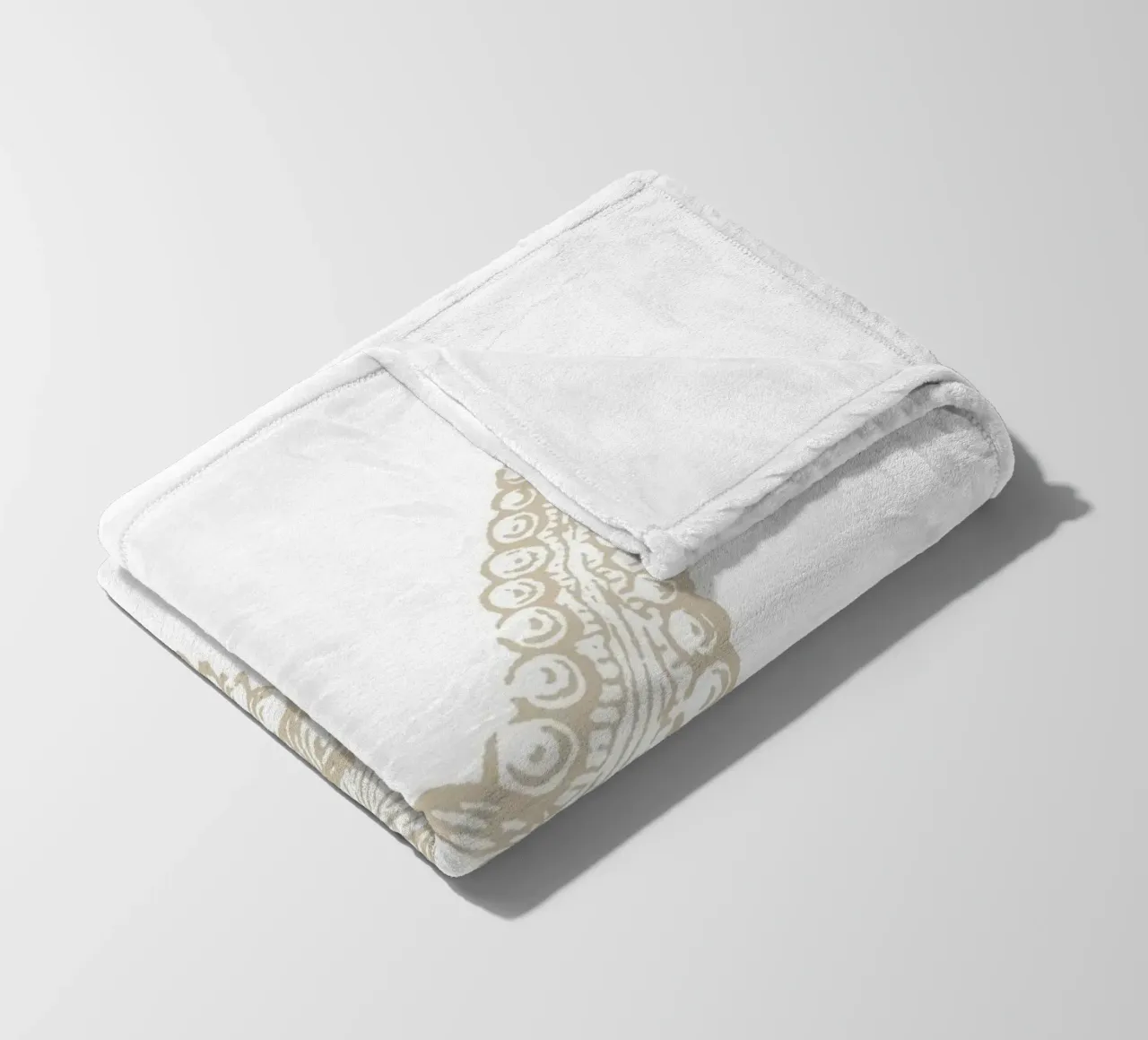 Vintage Starfish Line Art - Neutro bianco oceano coperta in pile da ClubArt