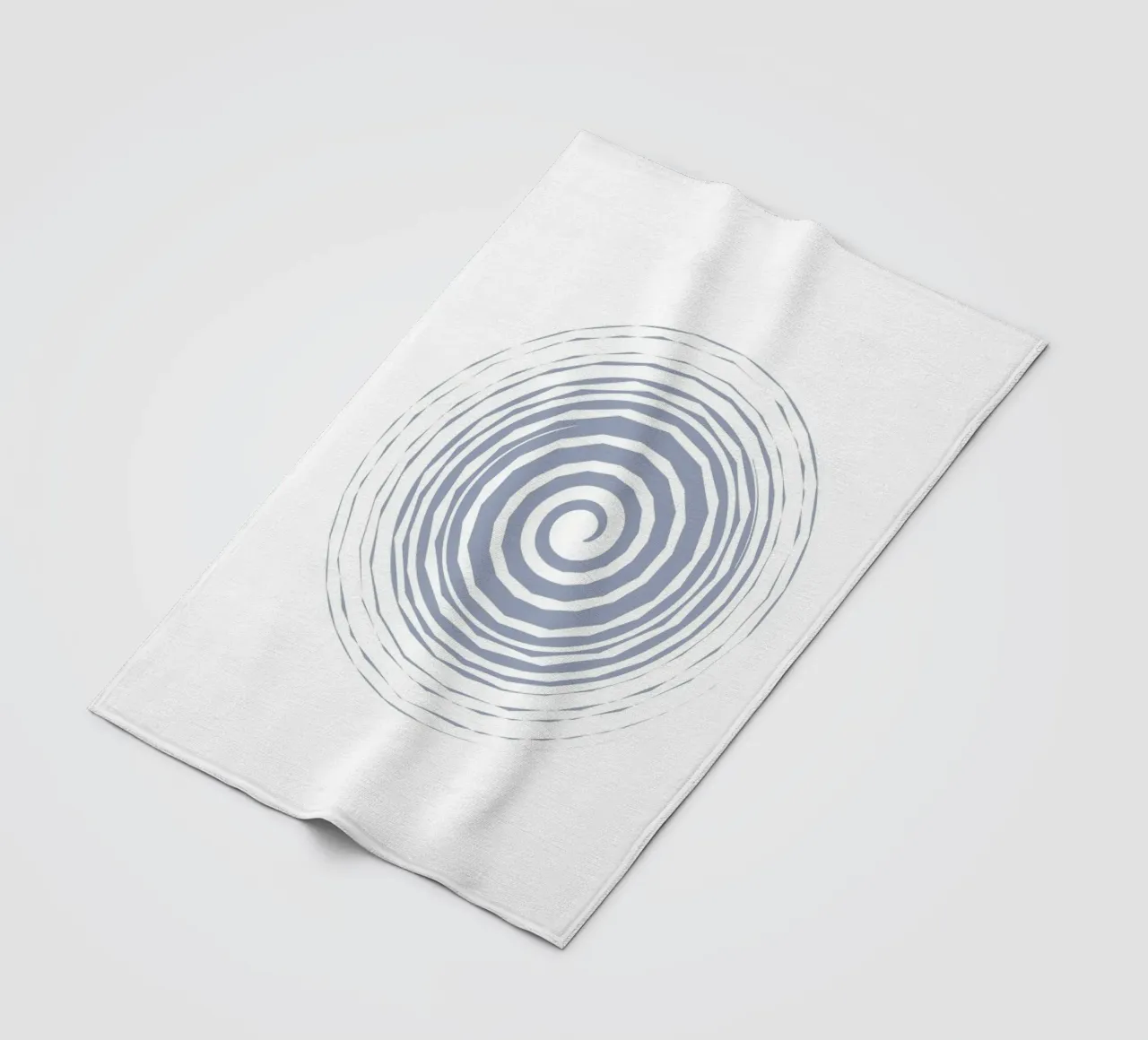 Hypnotische Minimalistische Spiraal Kunst - Moderne Abstracte Print fleecedeken van ClubArt