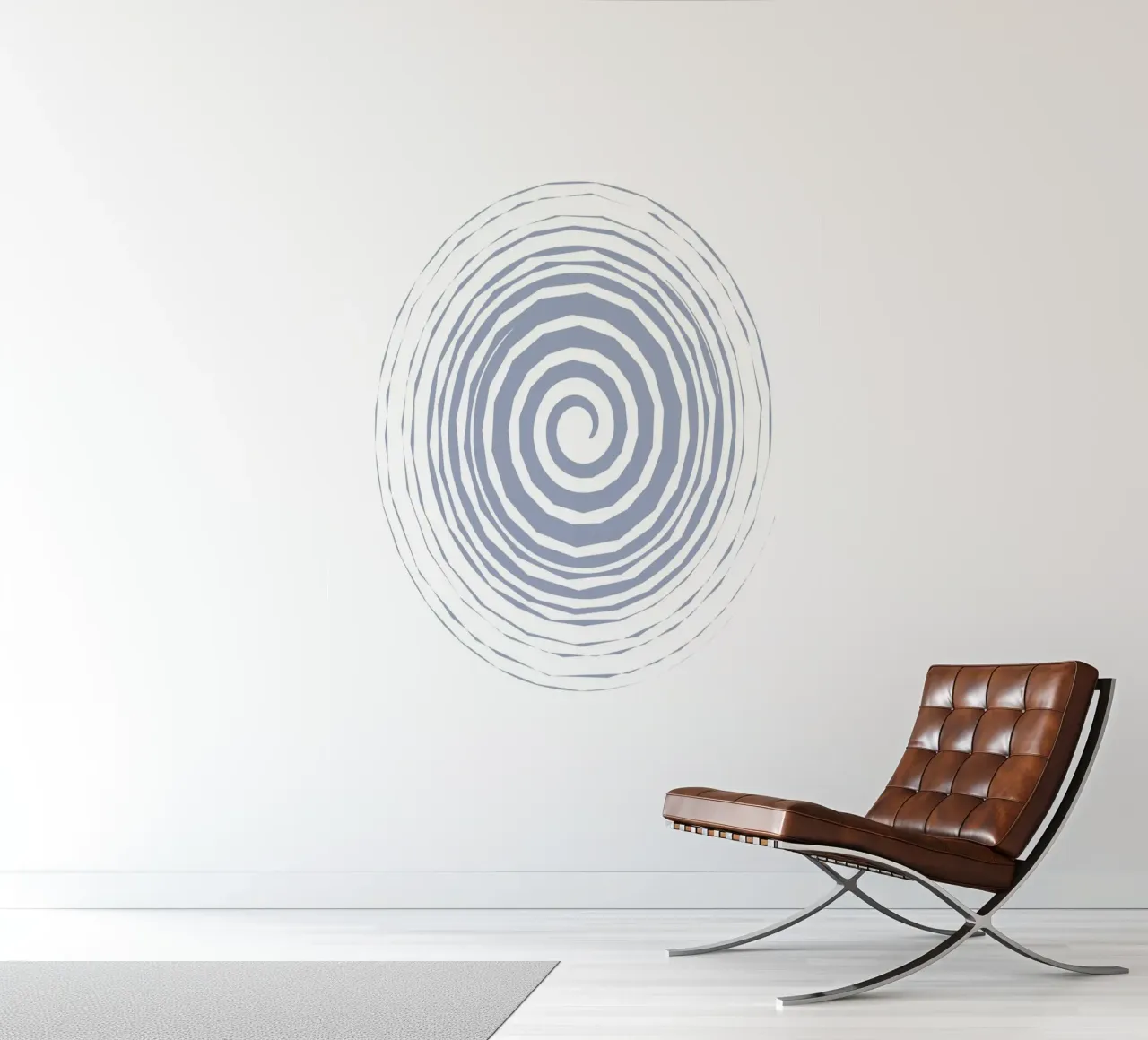 Hypnotic Spiral Minimalist Art - Modern Abstract Print photo wallpaper by ClubArt