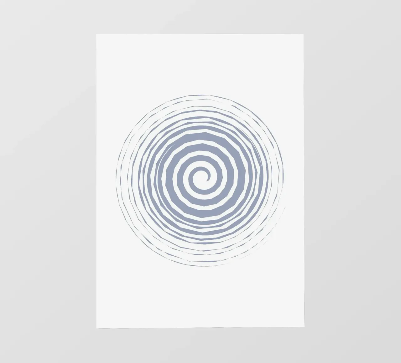 Hypnotic Spiral Minimalist Art - Modern Abstract Print photo wallpaper by ClubArt