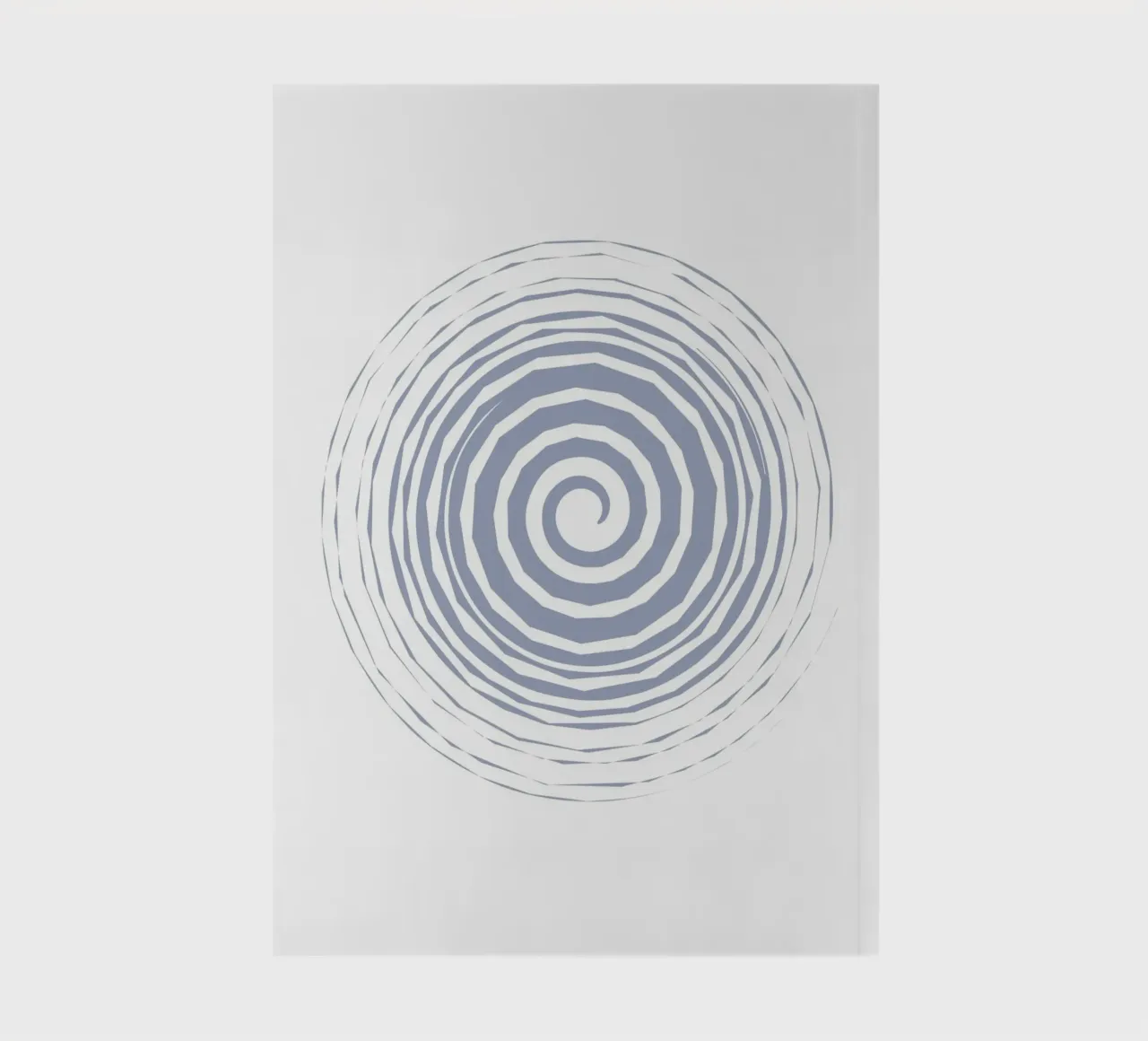Hypnotic Spiral Minimalist Art - Modern Abstract Print notebook by ClubArt