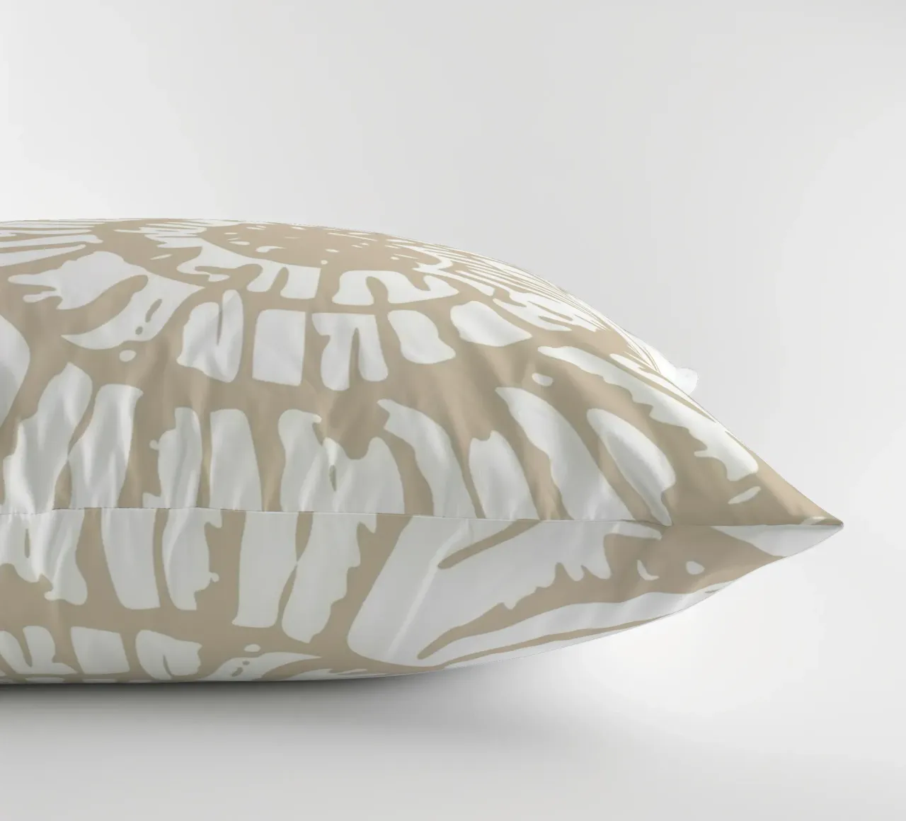 Nautilus Shell Neutral Print - Classic Coastal Art decorative cushion by ClubArt