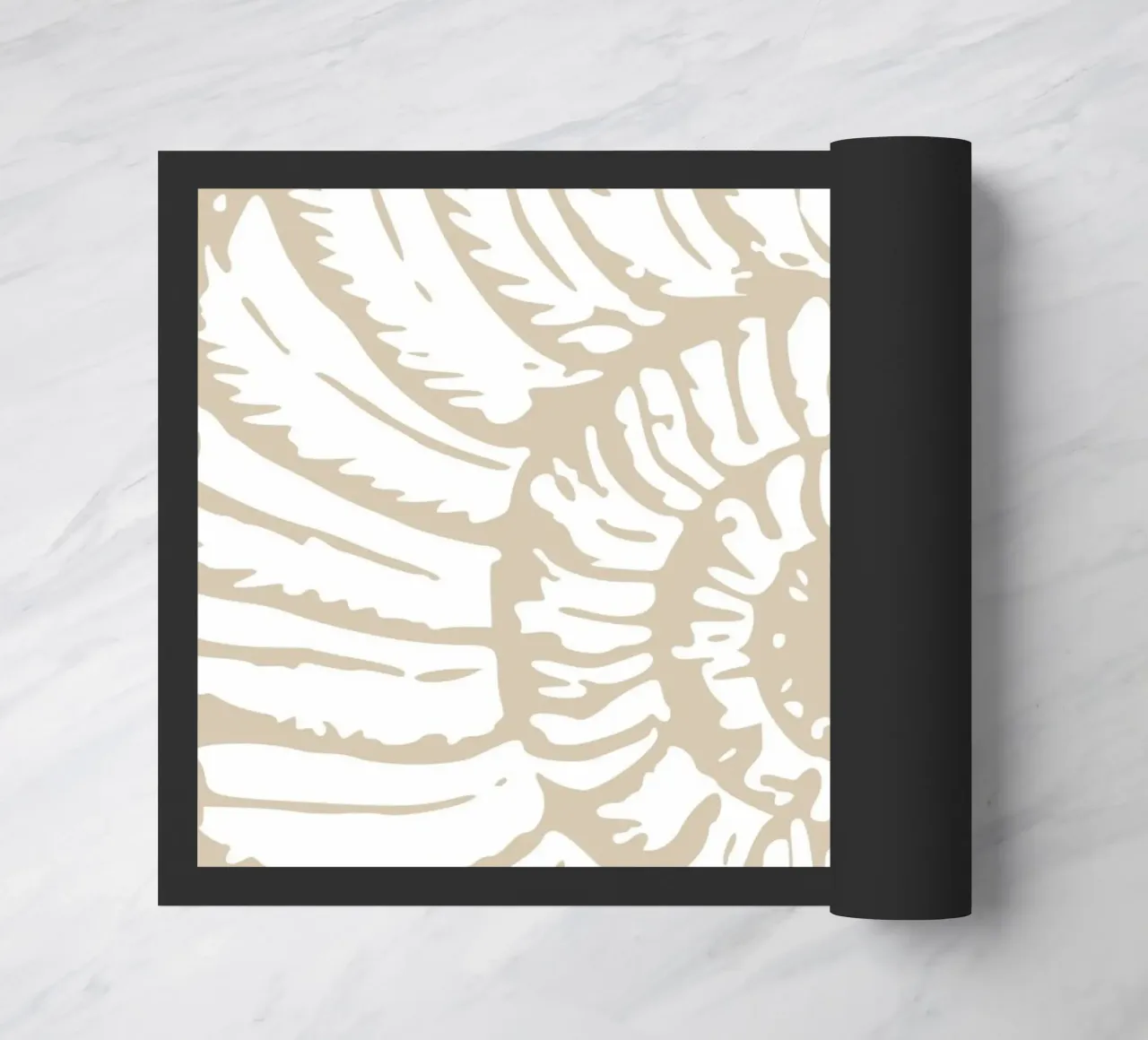 Nautilus Shell Neutral Print - Classic Coastal Art felpudo de ClubArt