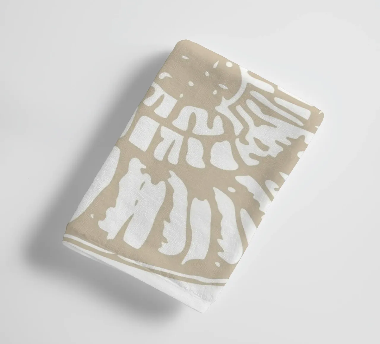 Nautilus Shell Neutral Print - Classic Coastal Art towel by ClubArt