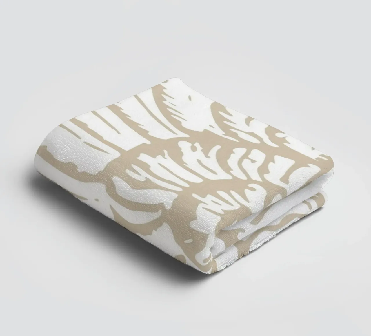 Nautilus Shell Neutral Print - Classic Coastal Art towel by ClubArt