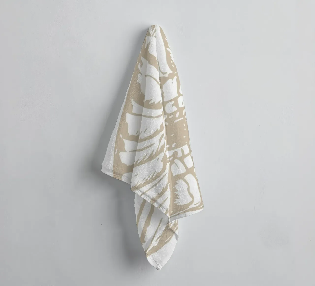 Nautilus Shell Neutral Print - Classic Coastal Art towel by ClubArt