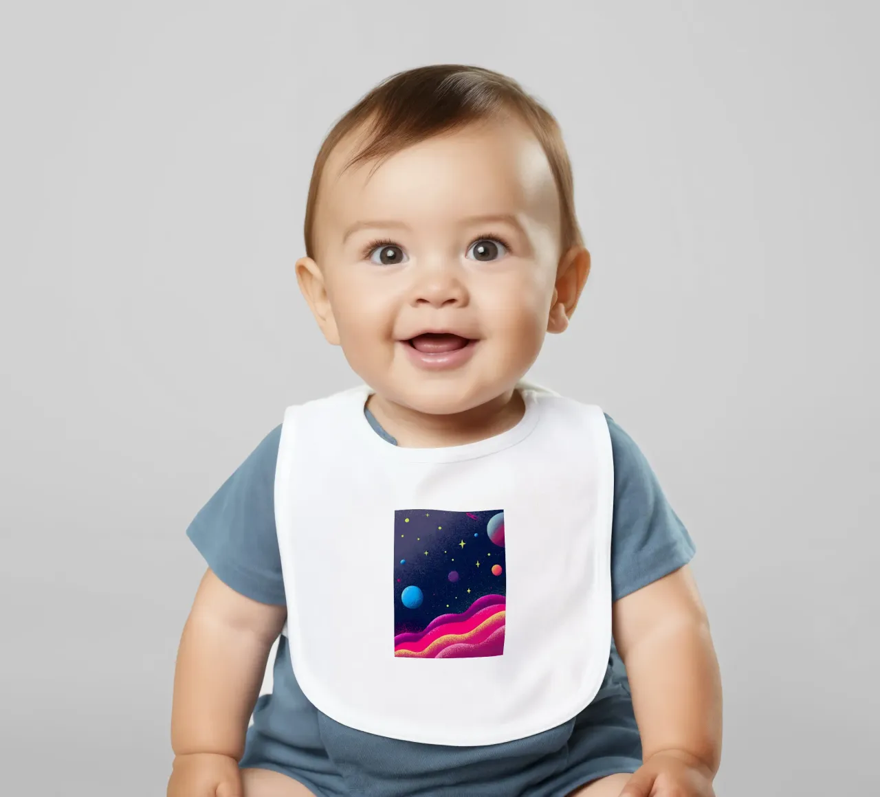 Outer Space Planets bavaglino da SOUL SHOP