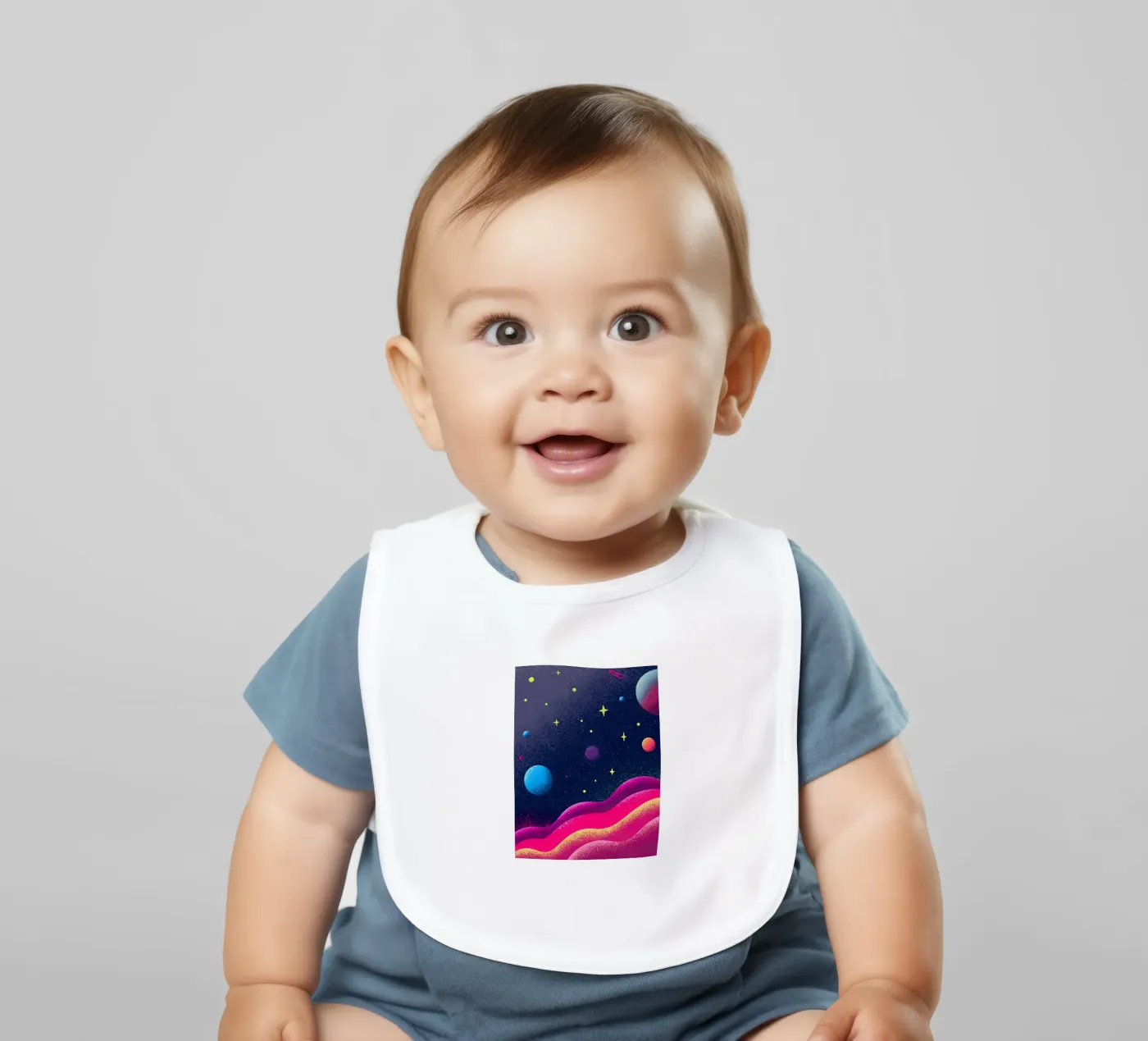 Outer Space Planets baby slabbetje van SOUL SHOP