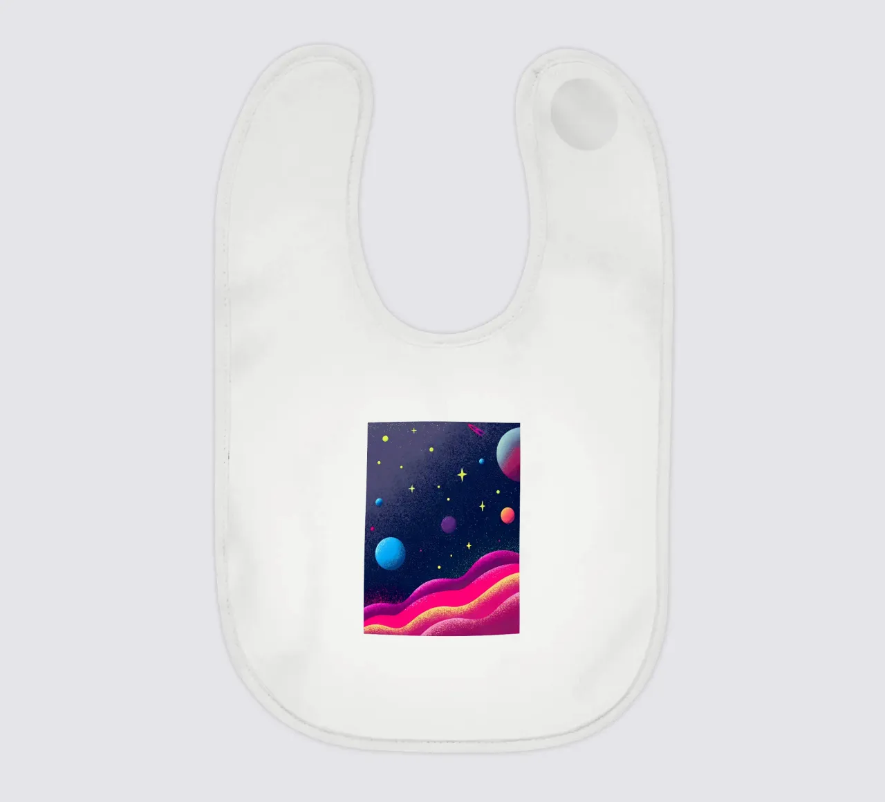 Outer Space Planets baby bib by SOUL SHOP