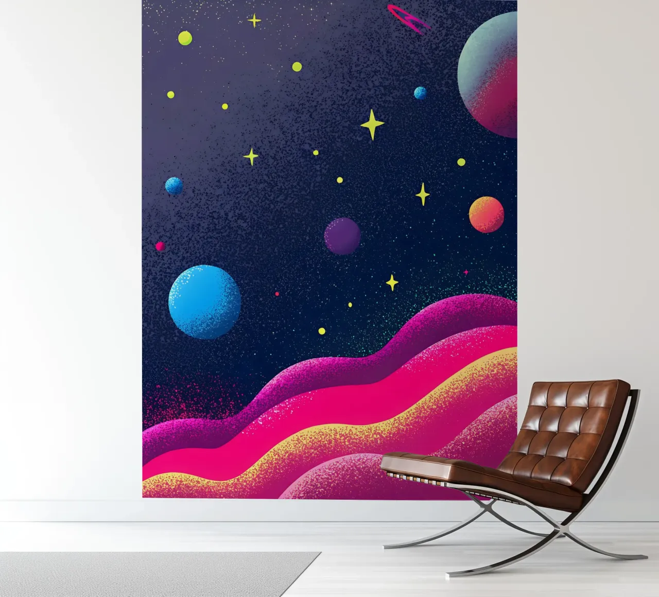 Planeten in de ruimte fotobehang van SOUL SHOP