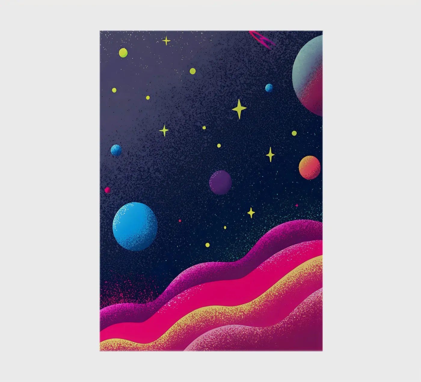 Outer Space Planets notebook by SOUL SHOP