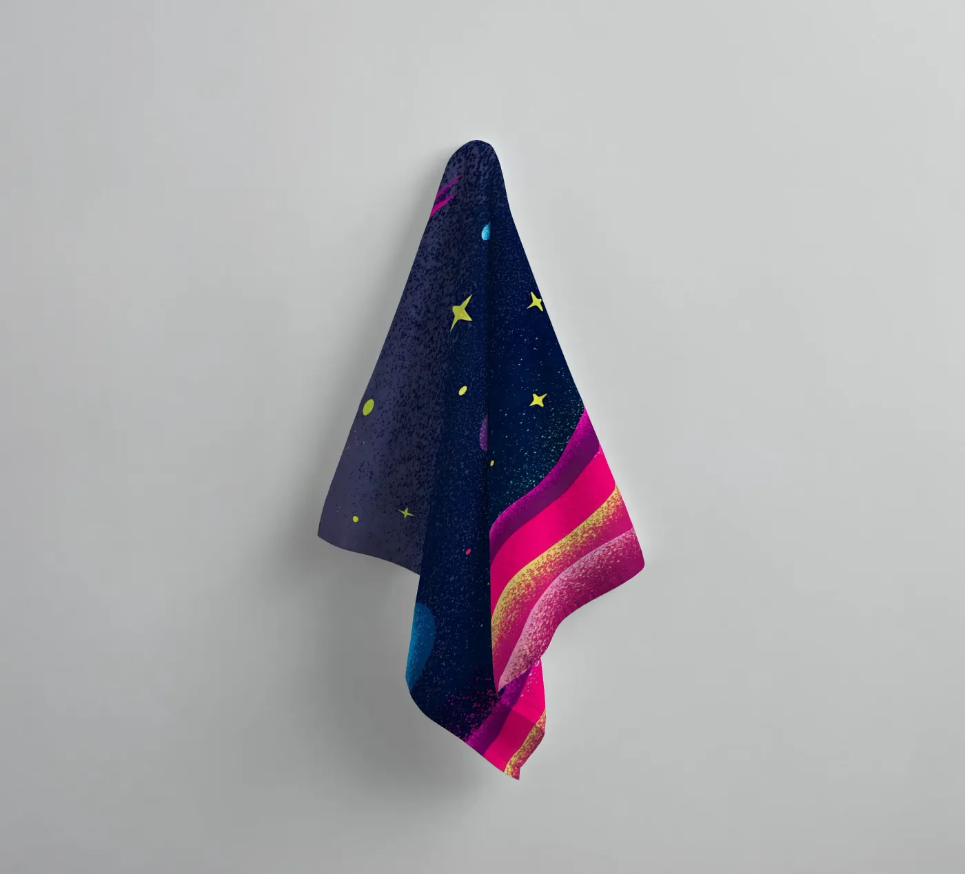 Planeten in de ruimte badhanddoek van SOUL SHOP