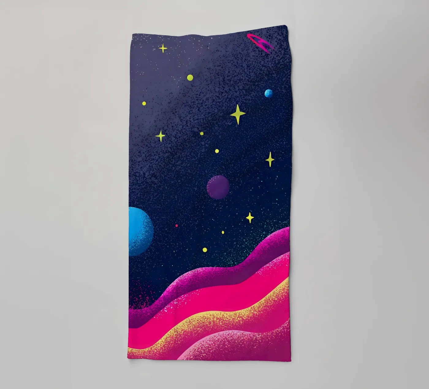 Planeten in de ruimte badhanddoek van SOUL SHOP