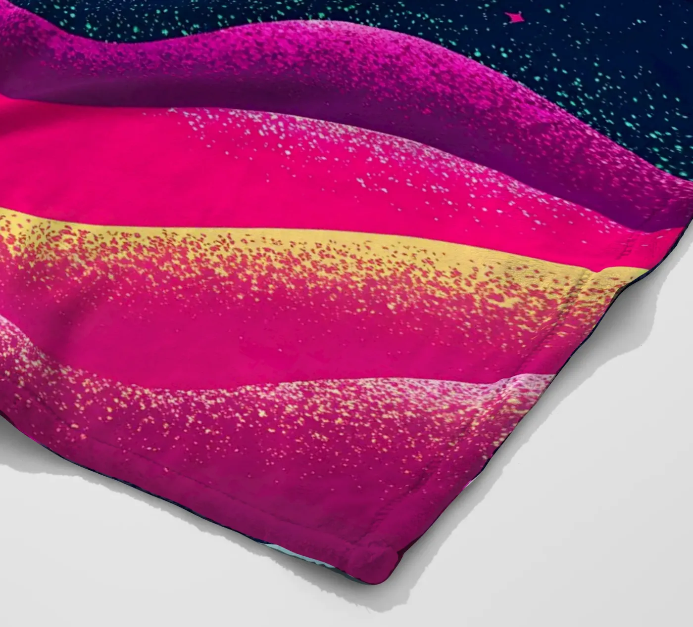 Outer Space Planets fleece blanket by SOUL SHOP