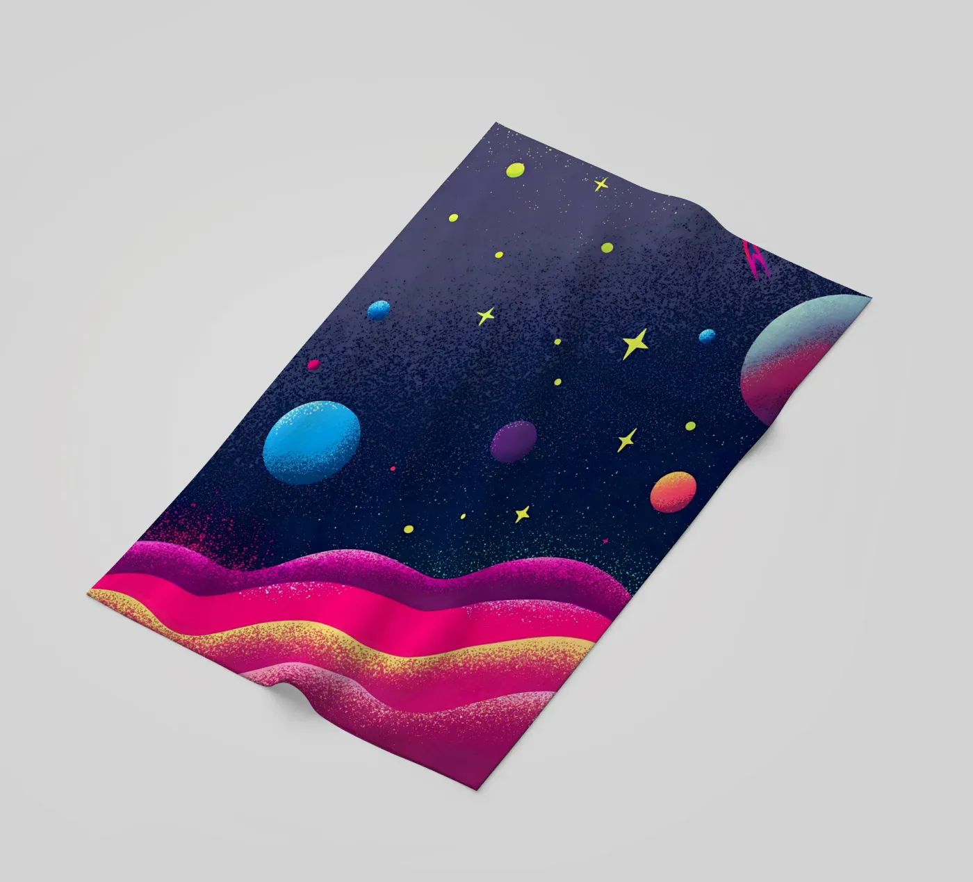 Outer Space Planets strandhanddoek van SOUL SHOP