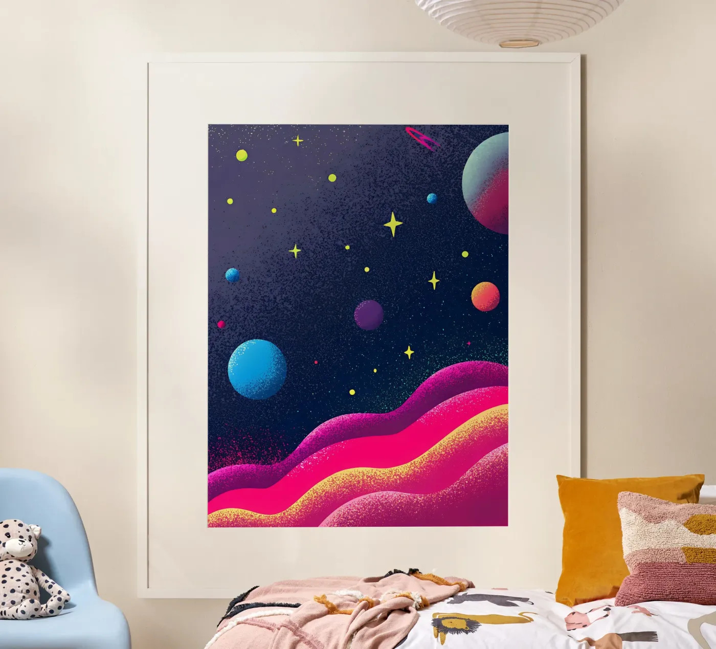 Outer Space Planets poster van SOUL SHOP