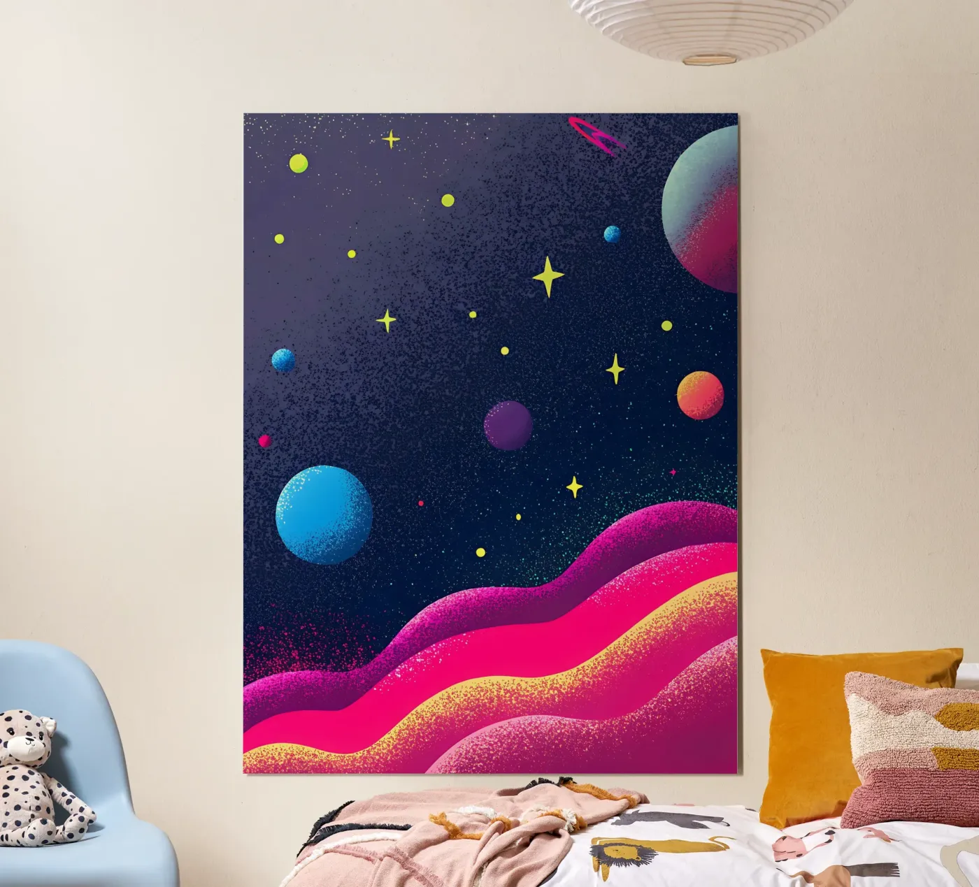Outer Space Planets poster van SOUL SHOP