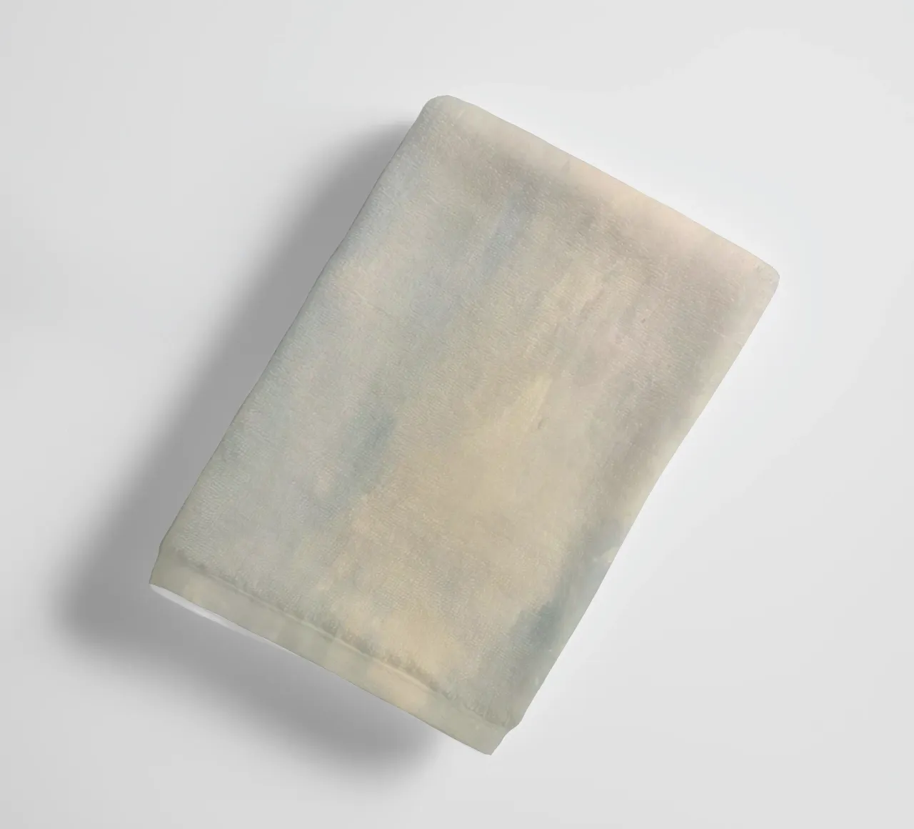 Misty Ocean Waves Seascape - Impressionist Art Print towel by ClubArt