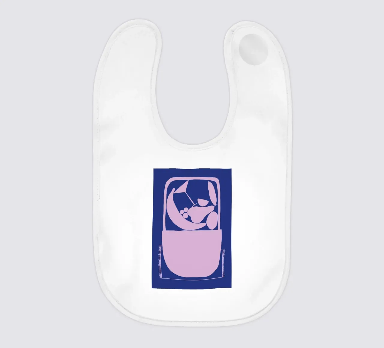 Tetris De Frutas baby bib by Pure