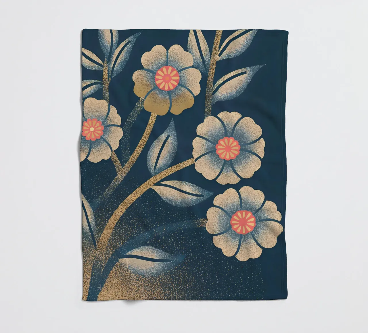 Fiori e foglie coperta in pile da SOUL SHOP