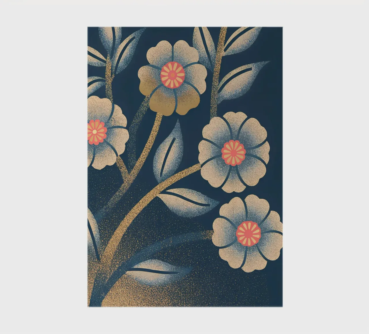 Flowers and Leaves notebook by SOUL SHOP