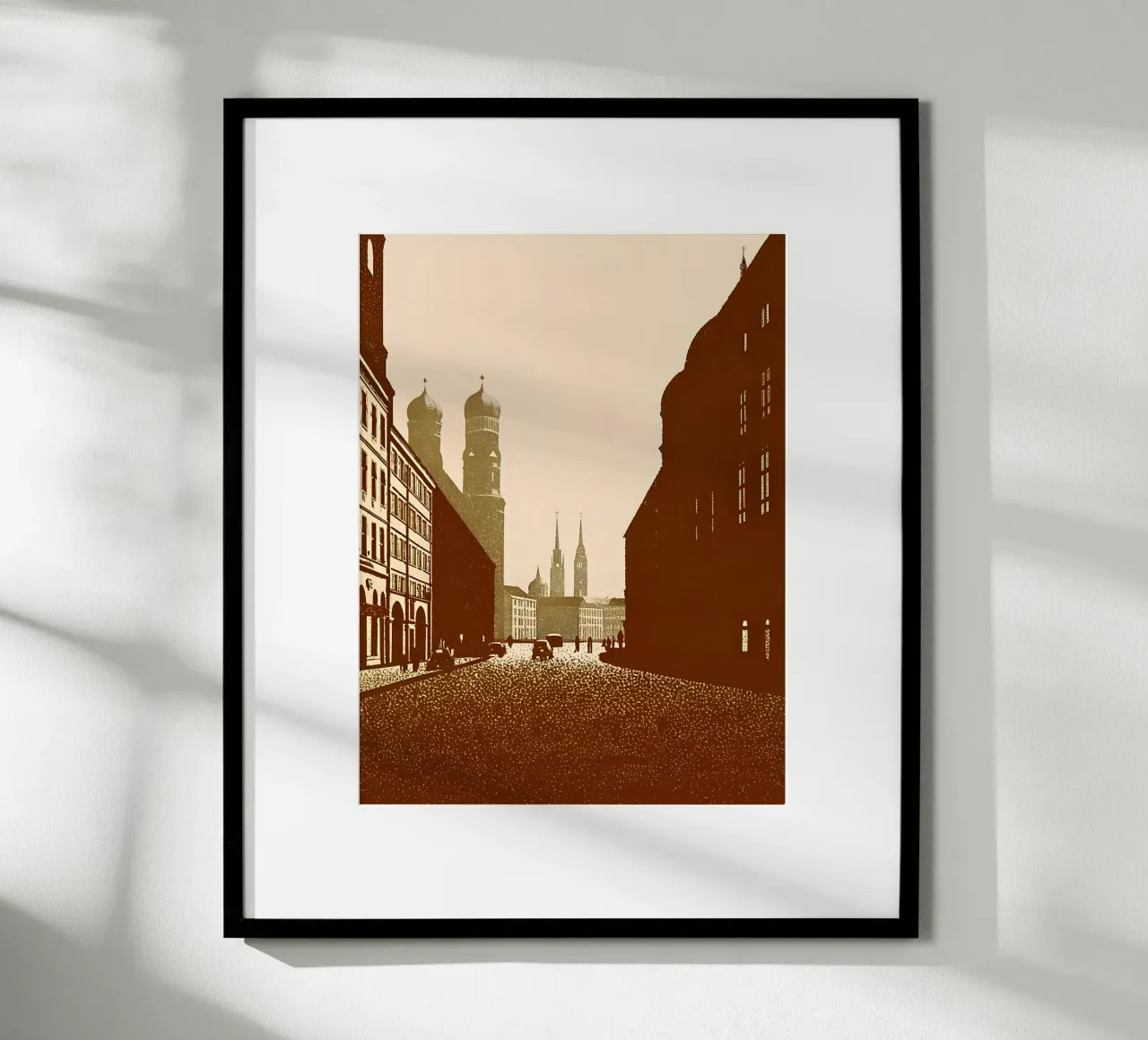 Paesaggio urbano poster con telaio in alluminio da SOUL SHOP