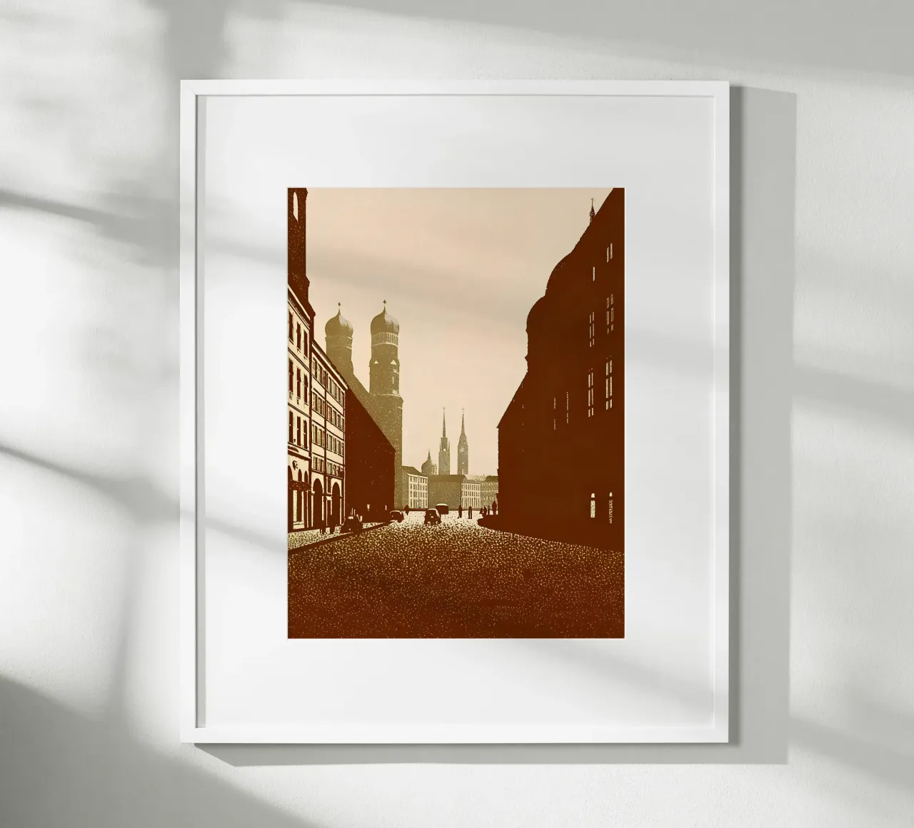 Paesaggio urbano poster con telaio in alluminio da SOUL SHOP