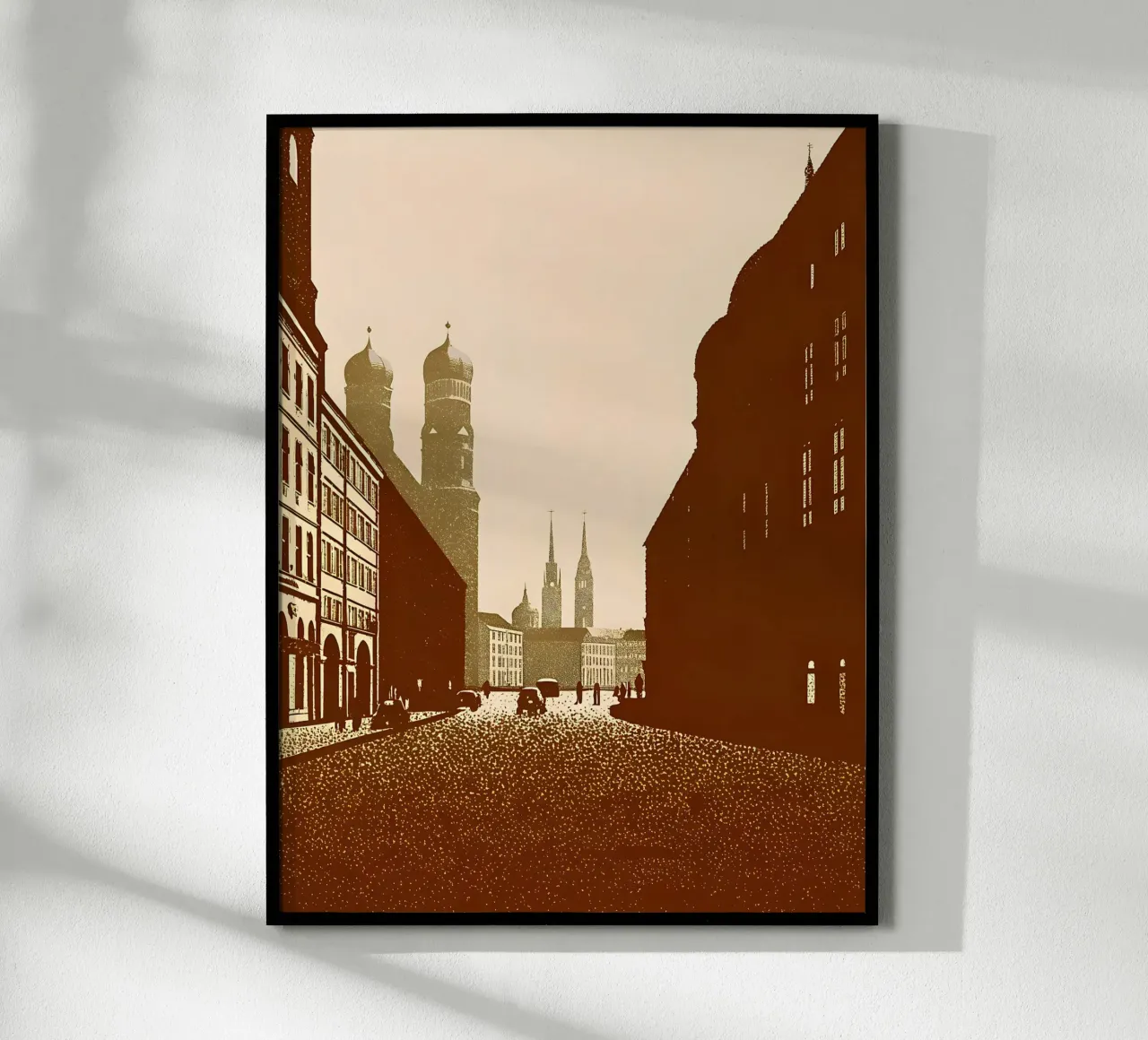 Paesaggio urbano poster con telaio in alluminio da SOUL SHOP