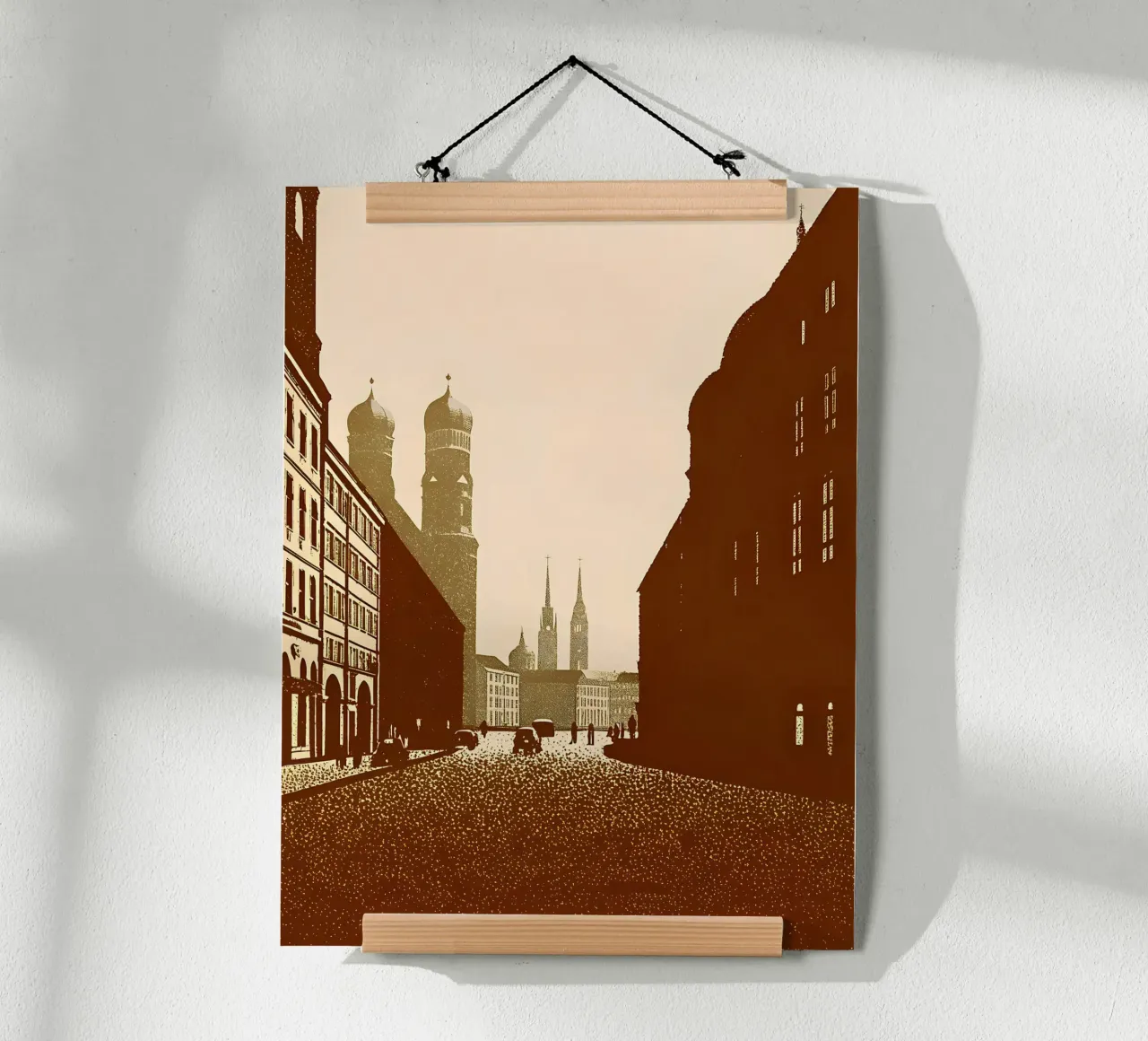Paesaggio urbano poster con telaio in alluminio da SOUL SHOP