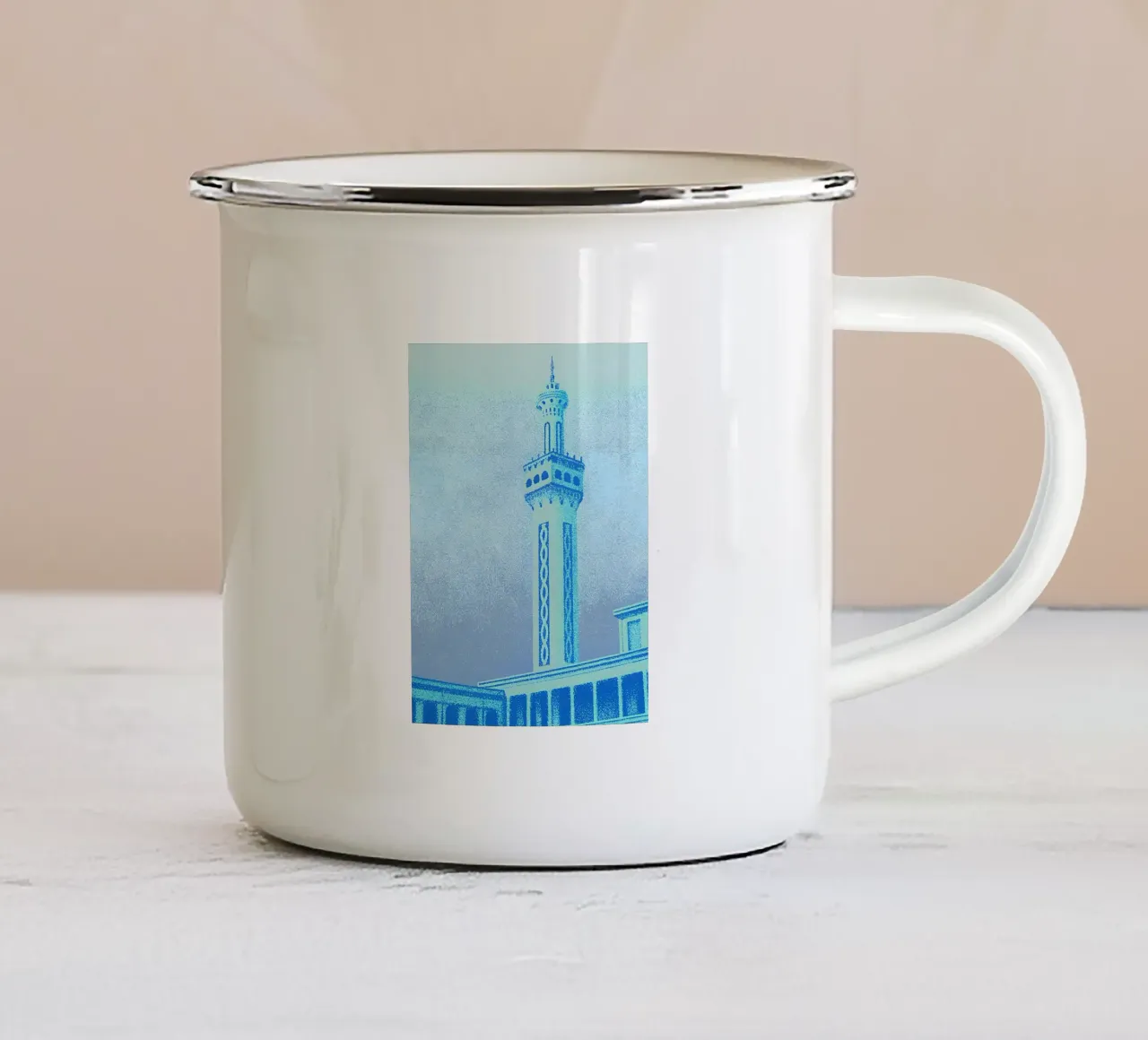Paesaggio urbano tazza in smalto da SOUL SHOP