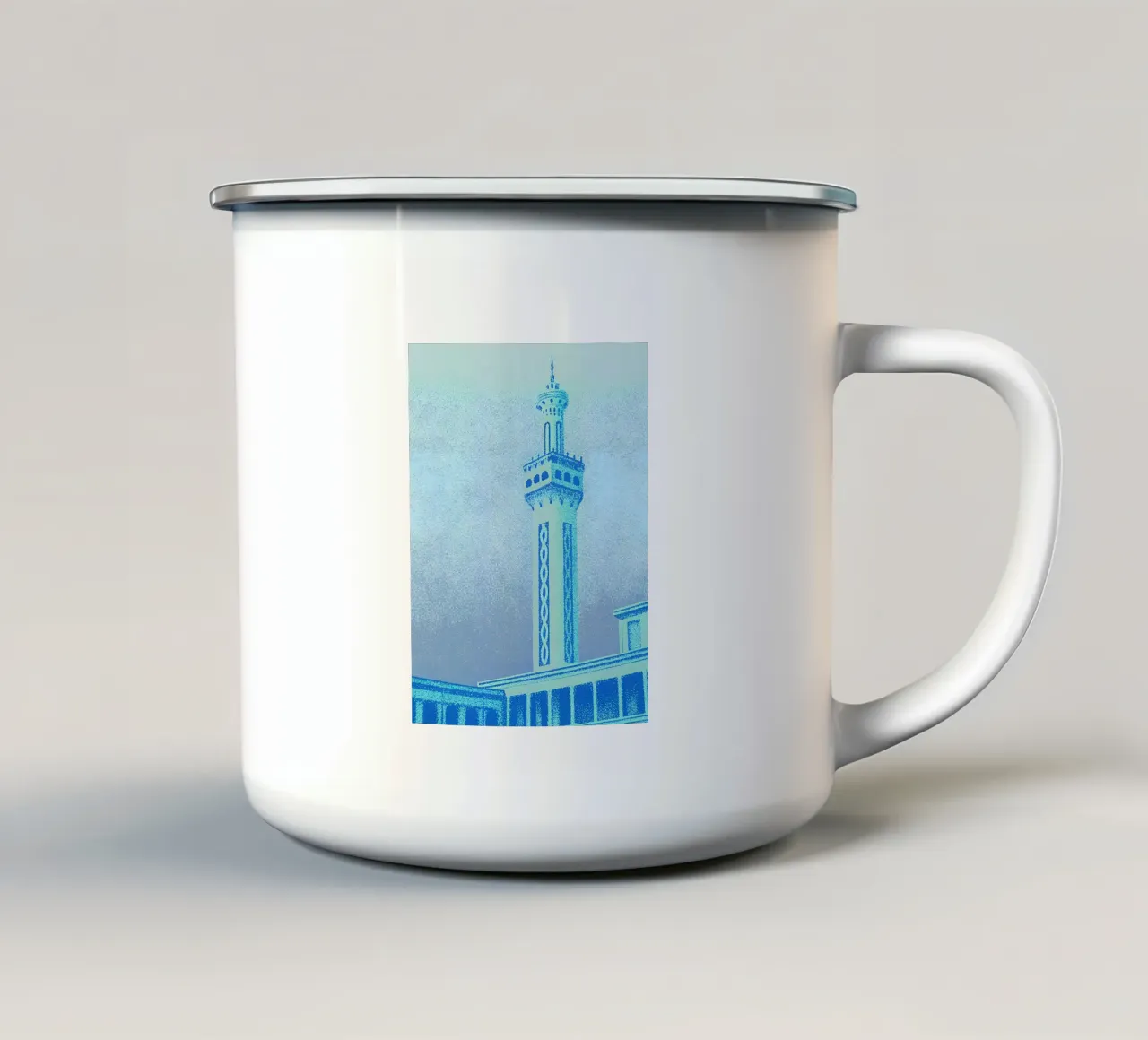 Paesaggio urbano tazza in smalto da SOUL SHOP