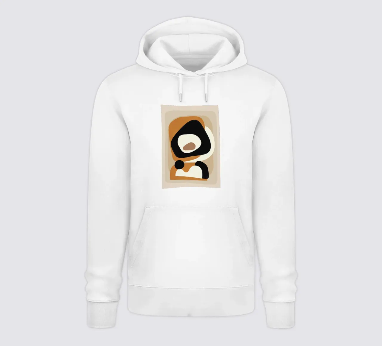 Minimal Abstract Shape Art 1 felpa con cappuccio da Flow Line