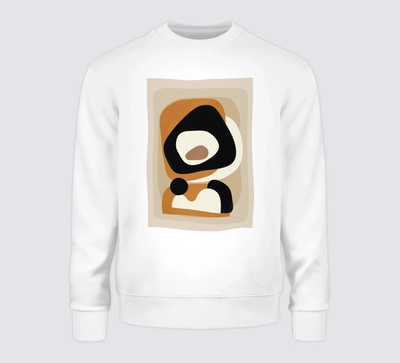Minimal Abstract Shape Art 1 Sweatshirt von Flow Line