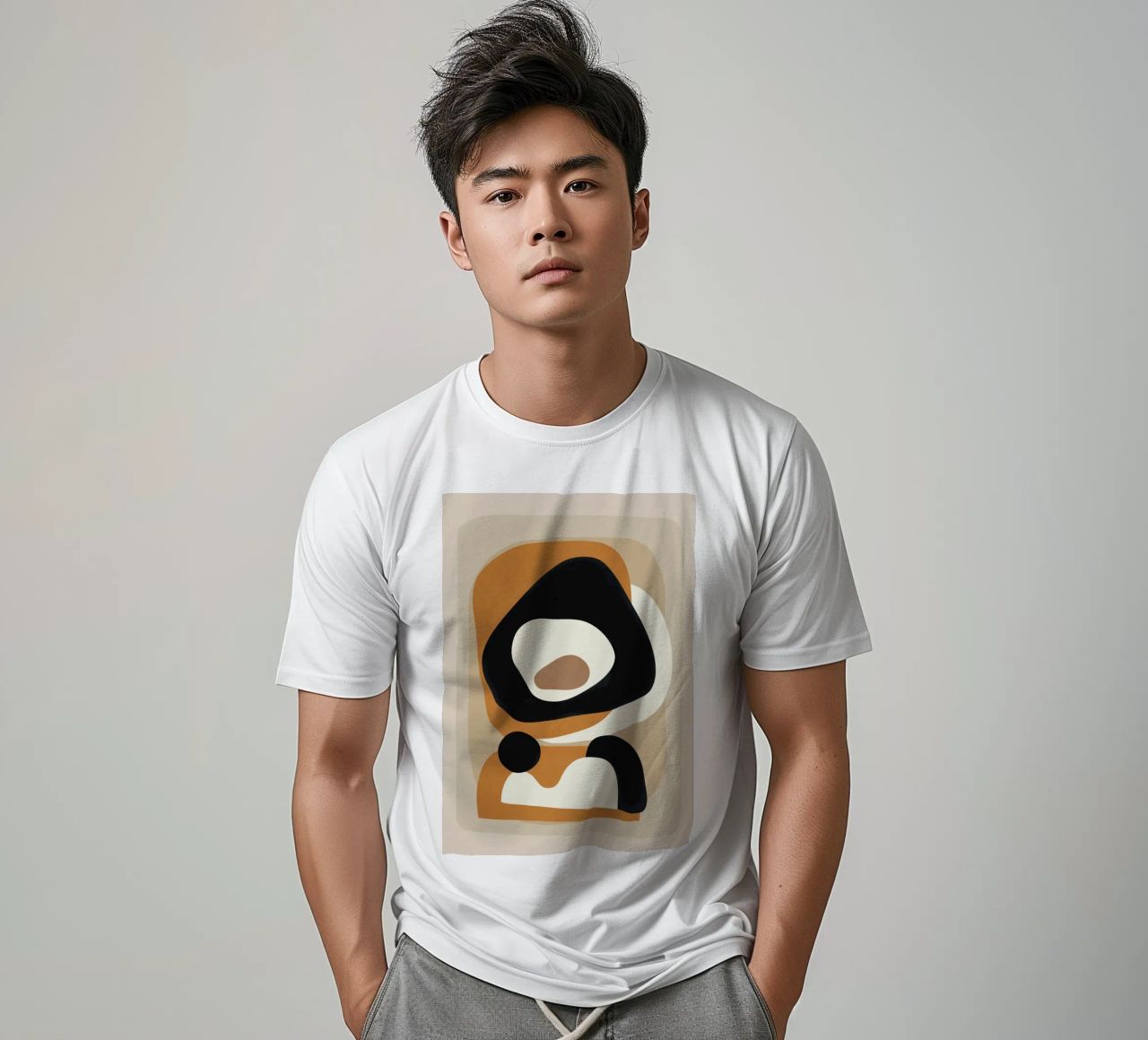 Minimal Abstract Shape Art 1 t-shirt da Flow Line
